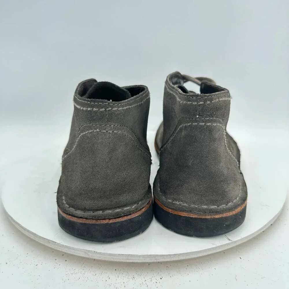 John Varvatos Men Size 9.5M Gray Suede Lace Up Ankle Chukka Boot